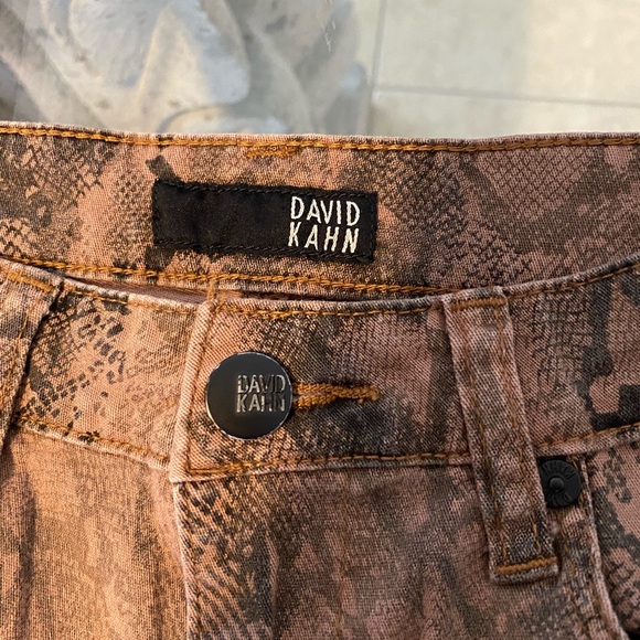 David Kahn Animal Print Skinny Jeans 28 - Picture 6 of 7